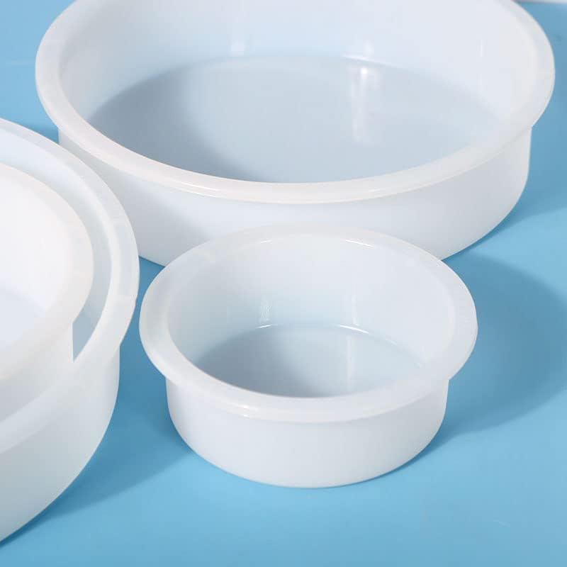 4 Deep Silicone Molds for Resin - Round Molds 3" x 2" in, 5" x 2" in, 7" x 2" in, 9" x 2" in - Epoxy Resin Molds for Flowers Preservation