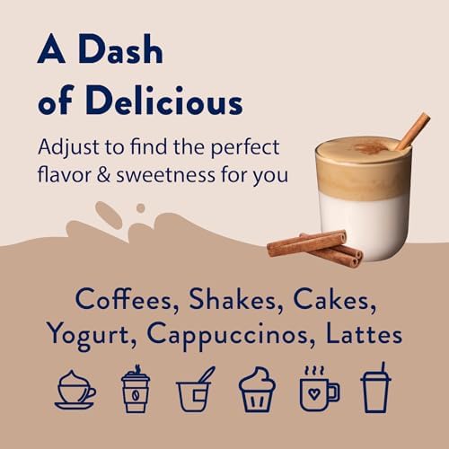 Jordan's Skinny Syrups, Cinnamon Dolce Coffee Syrup, Sugar Free, Zero Calorie Drink Flavoring & Mixes, 25.4 Ounces (Pack of 2)