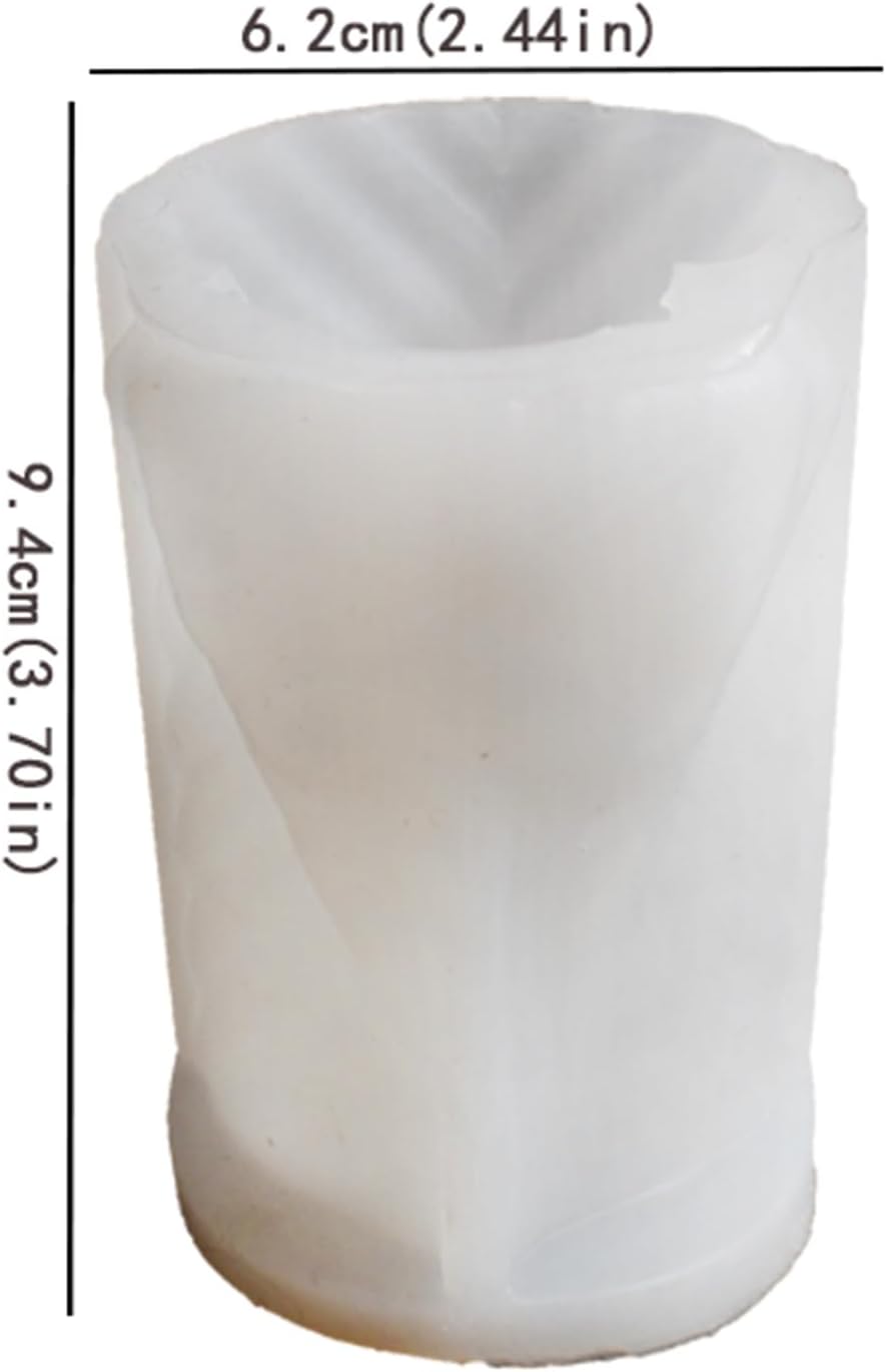 Silicone Jesus Nativity Scene Pillar Mold - Wave Candle Silicone Resin Casting Molds for Candle & Resin & Soap Craft Supplies