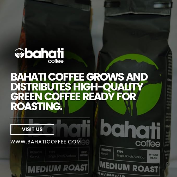 Kenya AA Grade Unroasted Green Arabica Coffee Beans from Kenyan Highlands - 100% Pure Coffee Beans With Optimal Flavor Freshness & Aroma - Handpicked, Washed & Sun Dried - 5 LB