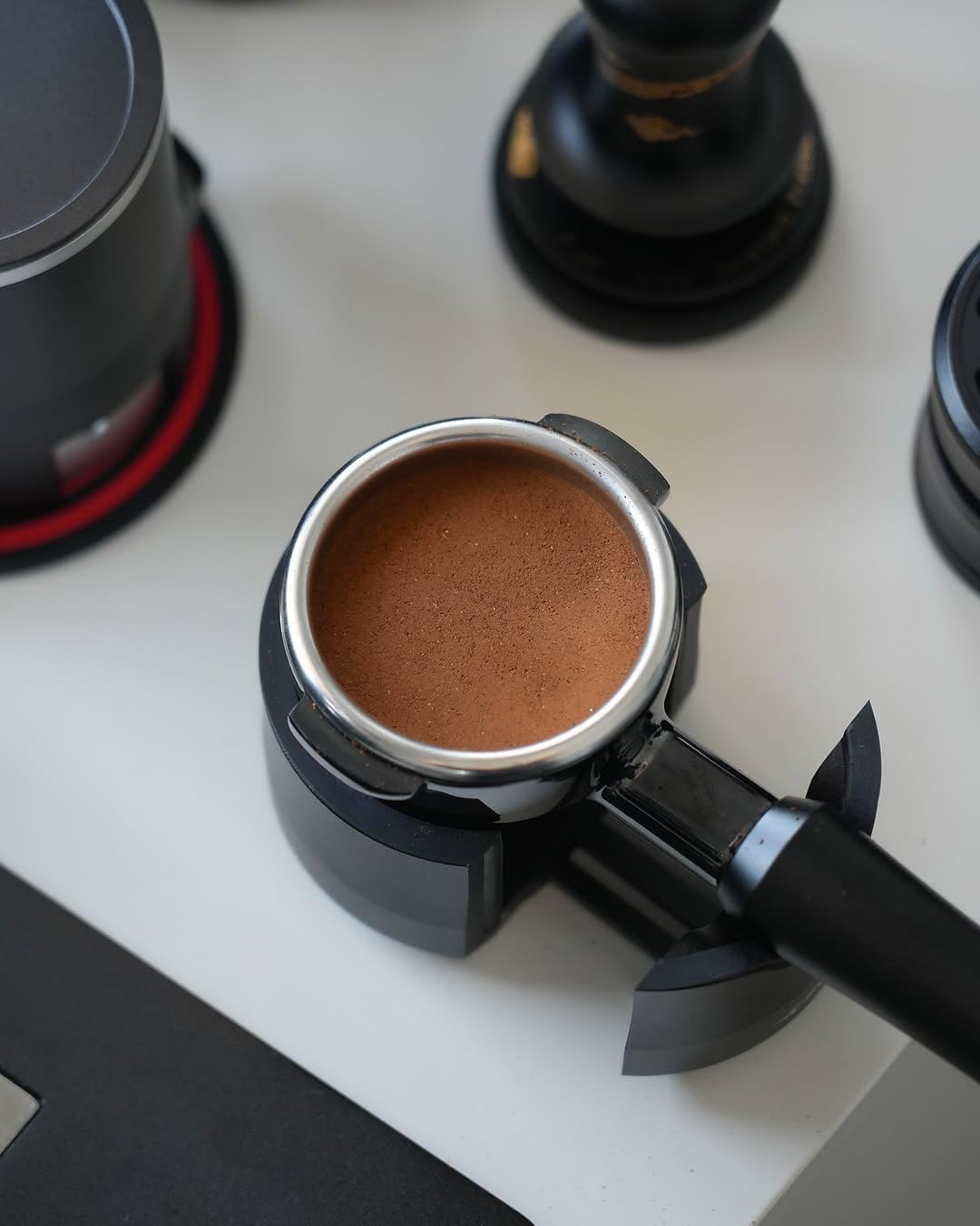 MHW-3BOMBER 58.35mm Espresso Tamper New Year Edition Snake Pattern - 3 Spring Loaded Coffee Tamper with Sound Feedback - Barista Tamper Tool with Ergonomic Handle Flat Base T6069FS-OS