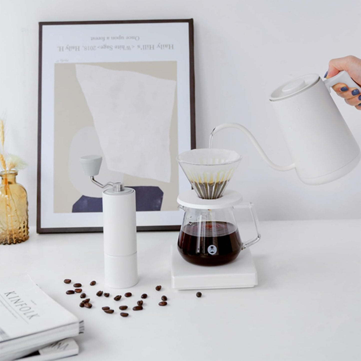 TIMEMORE Chestnut C2 Manual Coffee Grinder Capacity 25g with CNC Stainless Steel Conical Burr, Internal Adjustable Setting, Double Bearing Positioning, French Press Coffee for Hand Grinder