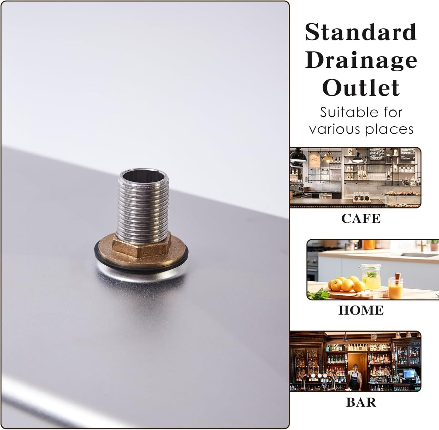 Stainless Steel Drip Tray - Perfect for Homes, Clubs, Bars, Cafes, Restaurants, Hotels, Or Commercial Use - Easy to Clean, No Drainage Required (S)