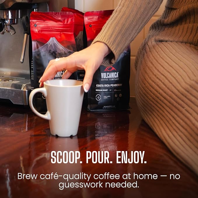 Costa Rican Coffee, Tarrazu Reserve, Dark Roast, Whole Bean, Fair Trade, Fresh Roasted, Kosher, 16-ounce (Pack of 2)