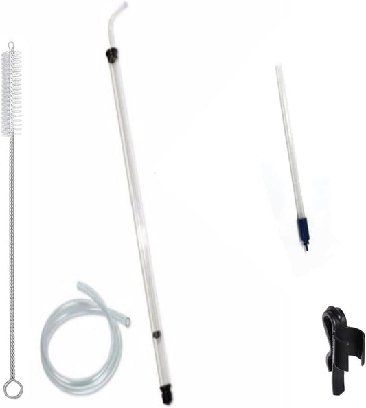 Fermtech Regular Deluxe Siphoning Kit, Regular Auto - Siphon, 24" Pro Wine Bottle Filler, Clamp and Tubing and 30" Brush.
