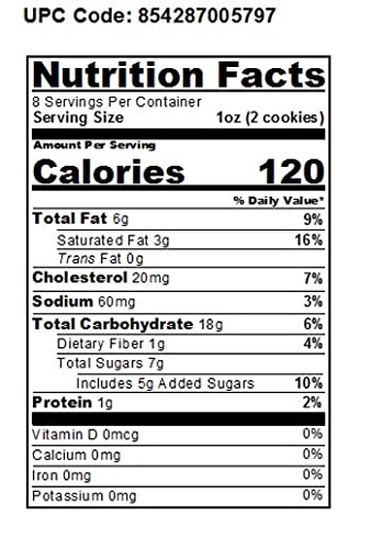 WOW Baking Company Gluten-Free Cookies, Ginger Molasses, 8 Ounce (Pack of 6)