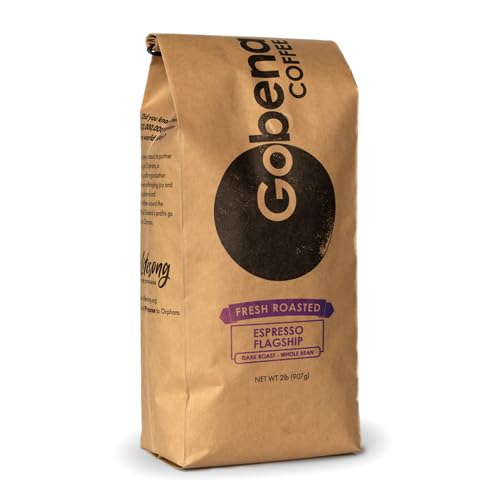 2lb Flagship Whole Bean Dark Roast Coffee, 32 oz, Bulk, 100% Arabica Beans