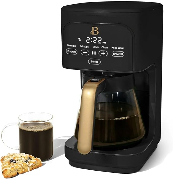 Beautiful 12 cup Programmable Coffee Maker, (Black Sesame)