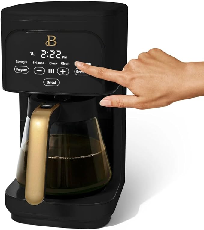 Beautiful 12 cup Programmable Coffee Maker, (Black Sesame)