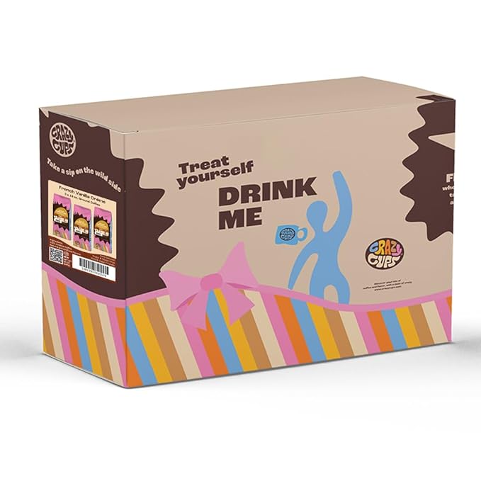 Crazy Cups French Vanilla Coffee, Flavored Ground Coffee (Vanilla Creme), 10 oz Bags, Pack of 3