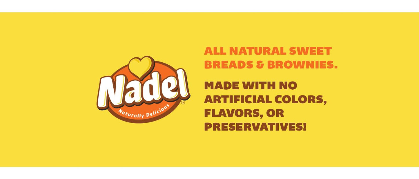 Nadel - NATURALLY DELICIOUS Sweet Breads & Cakes POUND CAKE Slices, 24 Pack, Back to School lunch snack, breakfast bar, cake slices