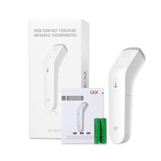CEM DT-8807S FDA CE Digital Thermometer for Adults and Kids, No Touch Forehead Thermometer for Baby, 2 in 1 Body Surface Mode Infrared Temperature Gun with Fever Alarm and Instant Accuracy Readings