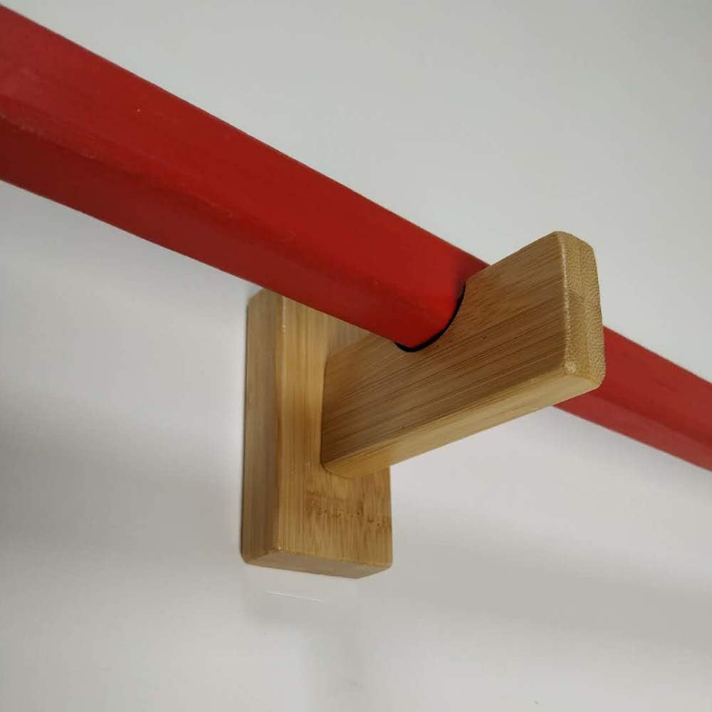 Bijun Hockey Stick Wall Mount, Hockey Puck Display Case, Horizontal Hockey Stick Hanger Holder, Hockey Stick Horizontal Rack