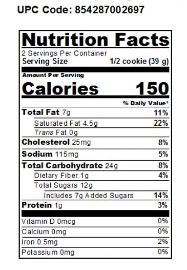 WOW Baking Company Gluten-Free Cookies, Chocolate Chip, 2.75 Ounce (Pack of 12)