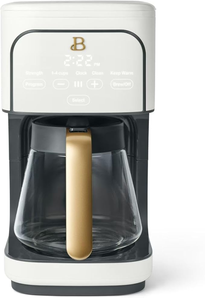 Beautiful 12 cup Programmable Coffee Maker (White Icing)