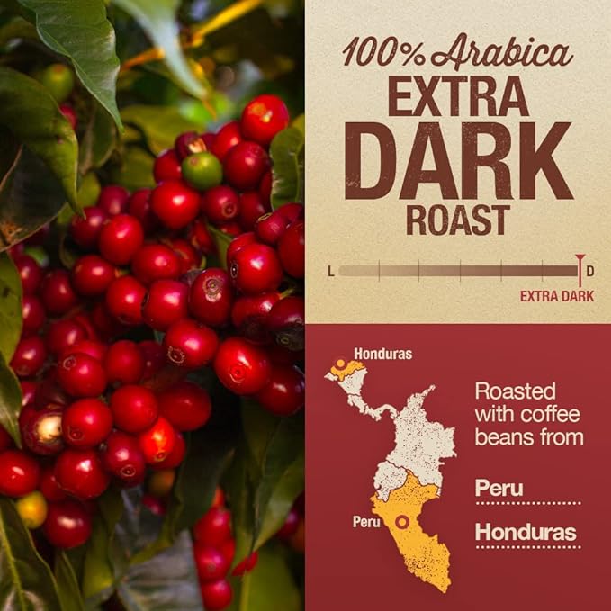 Mayorga Intense Dark Roast Coffee, 5 lb bag - Muy Macho Blend, the World's Strongest Organic Coffee - 100% Arabica Whole Coffee Beans - Bold Flavor - Specialty Grade, Non-GMO, Direct Trade