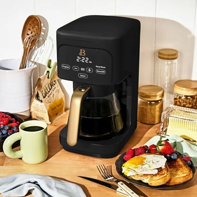 Beautiful 12 cup Programmable Coffee Maker, (Black Sesame)