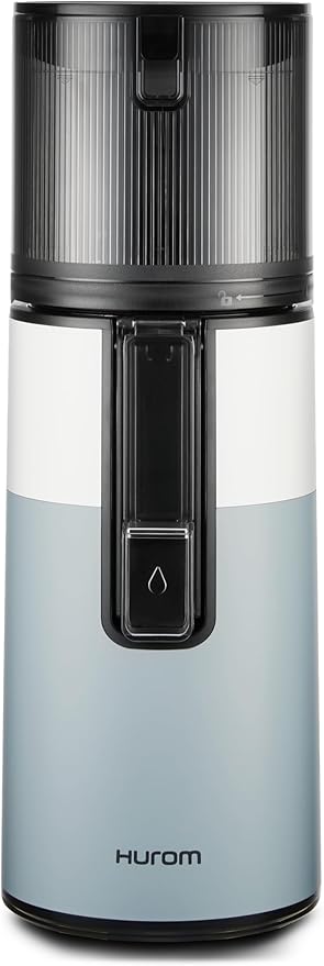 Hurom H400 Cold Press Juicer Machine, Award Winning Masticating Slow Juicer, Easy to Clean, Strainer & Hands Free with Self Feeding, Wide Mouth Hopper, Easy Assembly (Two-Tone Blue)