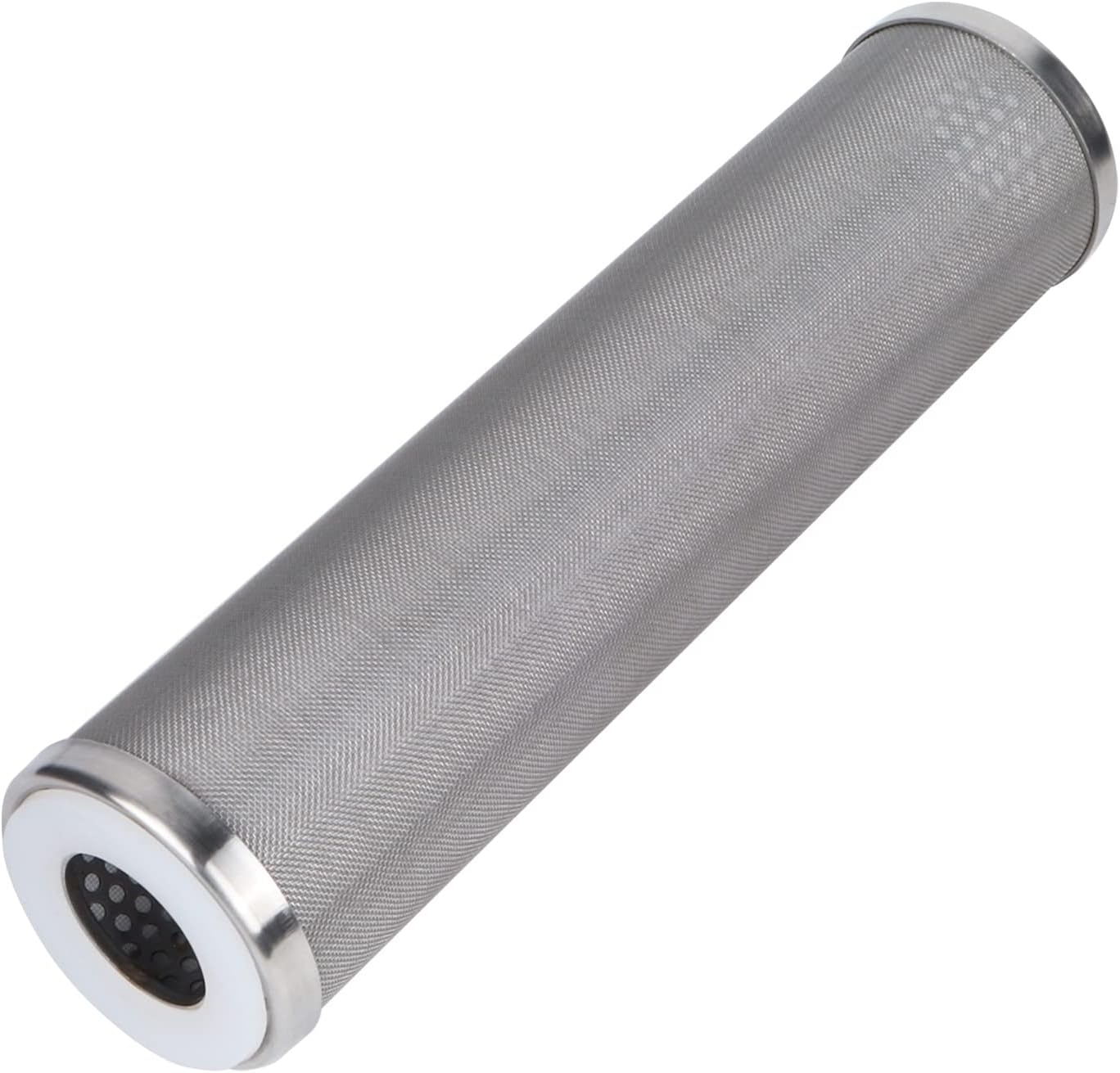 Amwater Stainless Steel Cleanable Wire Mesh Filter Cartridge 10”Length,2.5"OD(100 Micron)