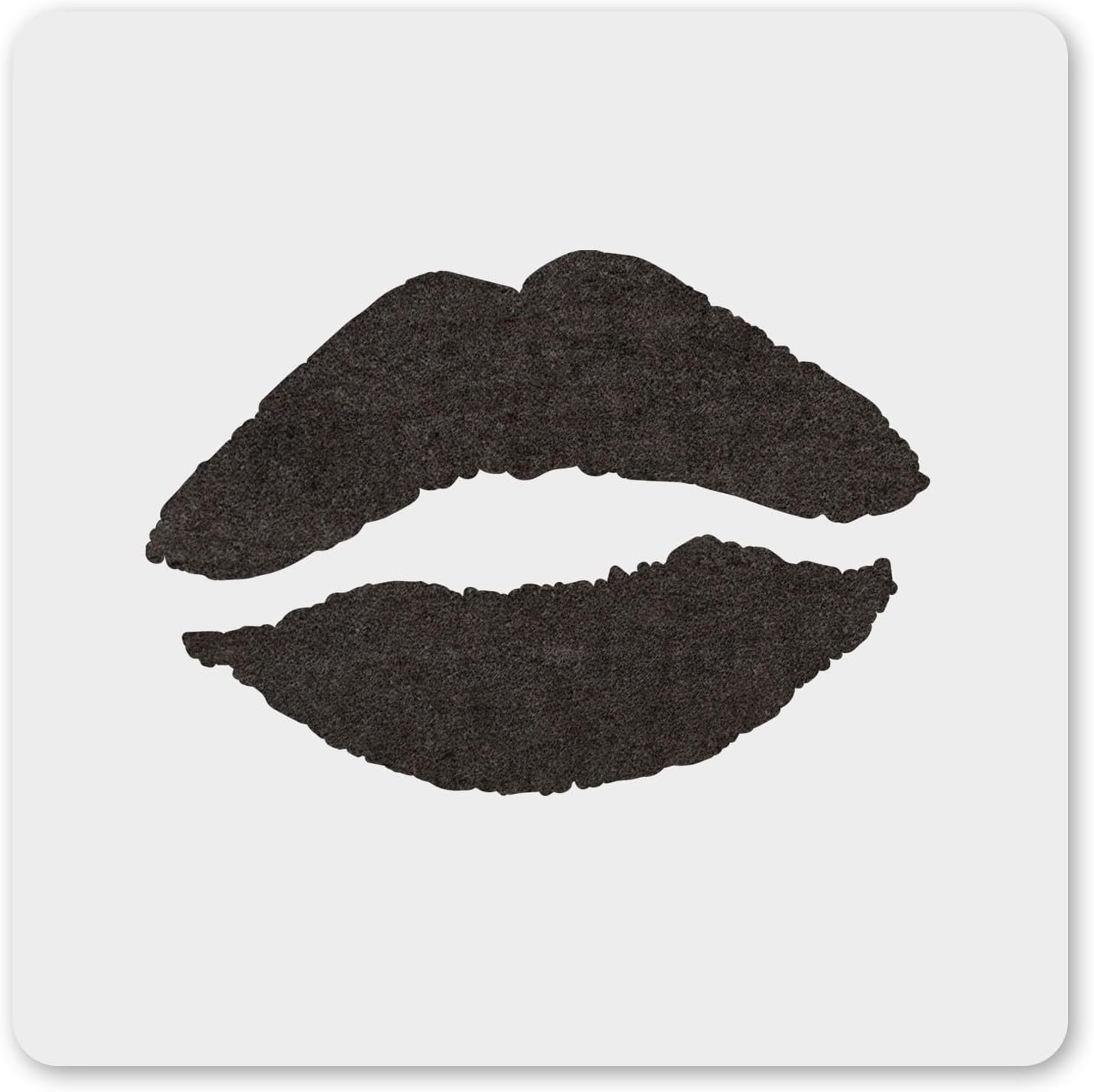 MAGJUCHE Lip Stencil 12 Inches, Reusable Kiss Stencil for Painting DIY Crafts Decor