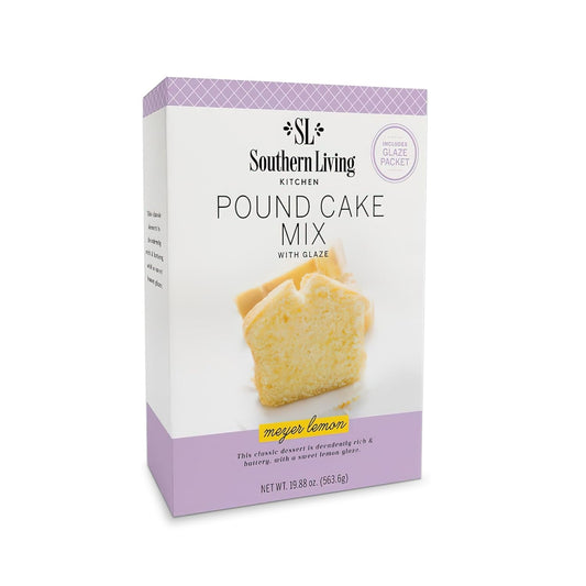 Southern Living Meyer Lemon Pound Cake Mix, Gourmet, Moist, Buttery Flavor with Easy Glaze, Perfect for 8-12 Servings, 1 Box