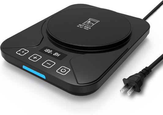 Sourdough Starter Warmer Mat - 24H Timer - Precise 1°F Thermostat Control (70-100°F) - Smart Memory Warming On/Off - Fits Jars Up to 40oz - Perfect for Home Baking (Black)