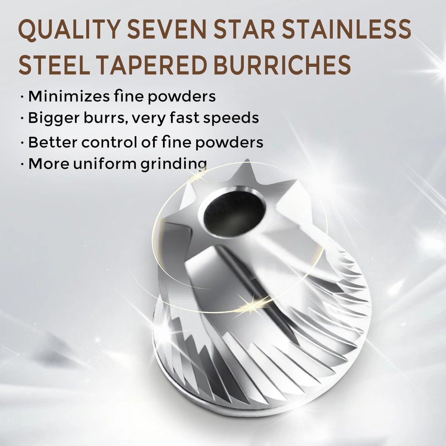 Manual Coffee Grinder with 60 Adjustable Speed Coarse, Portable Hand Coffee Bean Mill with Double Bearing Positioning, Manual Grinder for Travel Camping Office Espresso Pour Over