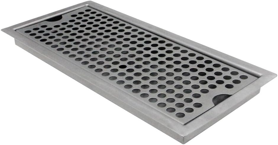 Kegco SEDP-220D Drip Tray, 12", Stainless Steel