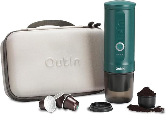 OutIn Nano Portable Electric Espresso Machine with Carrying Bag