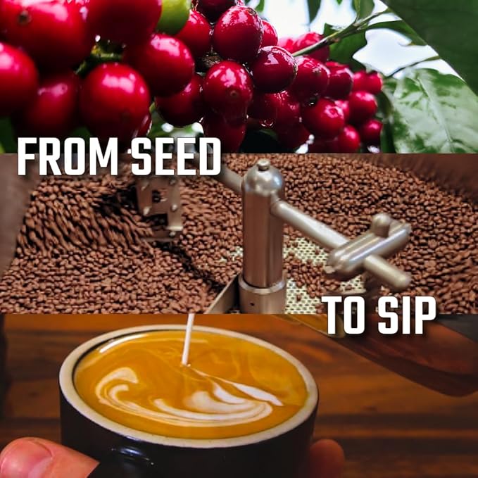 KONA EARTH 100% Kona Premium Coffee, Dark Roast, Whole Bean (8oz) Farm-Direct Authentic Hawaiian Kona Coffee beans from Hawaii’s Big Island, Micro-Batch-Roasted