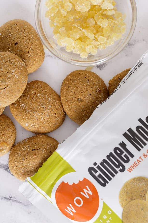 WOW Baking Company Gluten-Free Cookies, Ginger Molasses, 8 Ounce (Pack of 6)