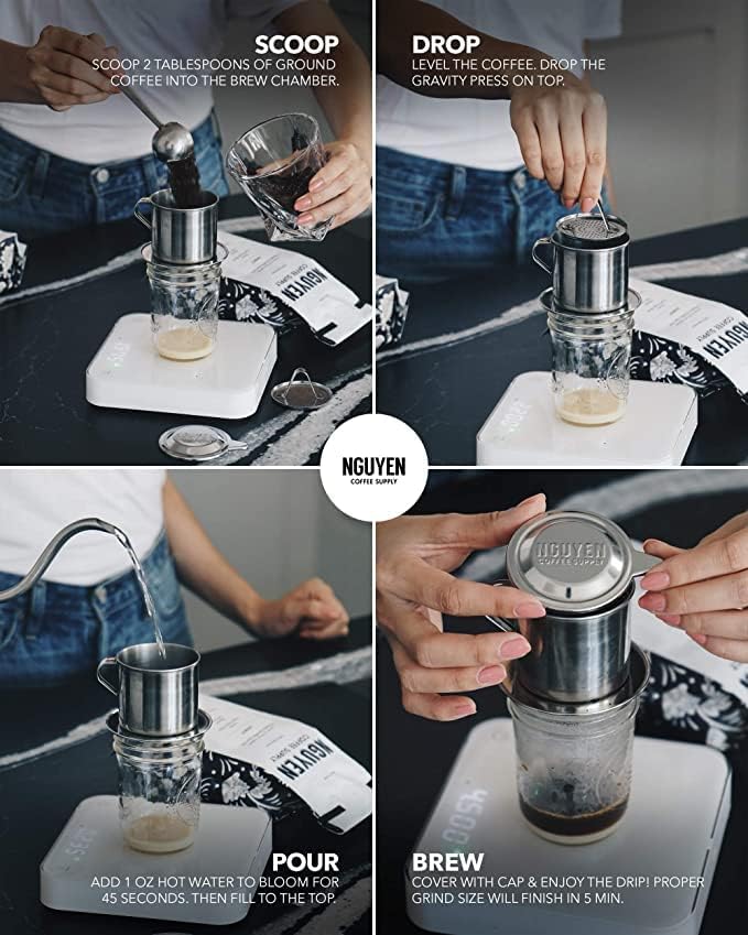 Nguyen Coffee Supply - Loyalty Signature Robusta & Arabica Blend: Medium Roast Premium Whole Coffee Beans, Vietnamese Single Origin, Low Acid, High Caffeine, Roasted in Brooklyn [5 Ib Bag]