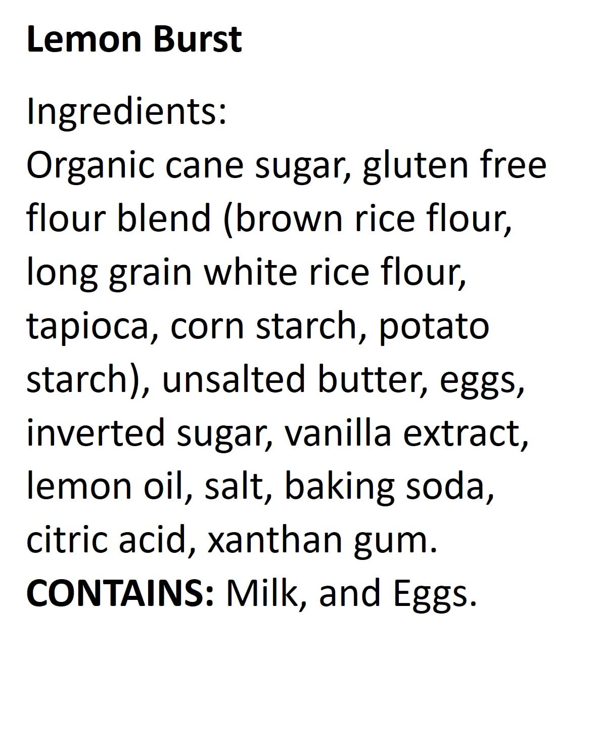 WOW Baking Company Gluten-Free Cookies, Lemon Burst, 8 Ounce (Pack of 6)