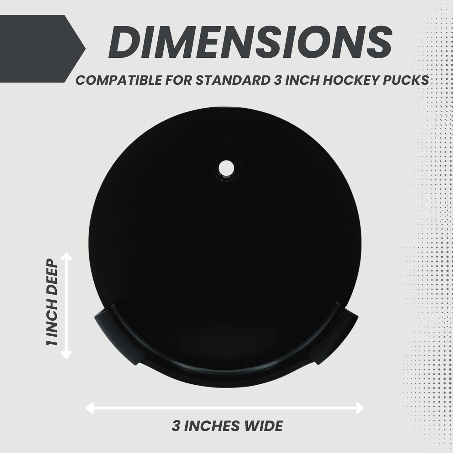 Hockey Puck Display Case Wall Mount | Player Gifts | Ice Hockey Wall Decor | Holder for all Pucks | Bedroom Sports Decorations | Display Your Game Winning Trophy (1)