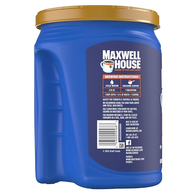 Maxwell House Wake Up Roast Ground Coffee, 40.4 oz Canister