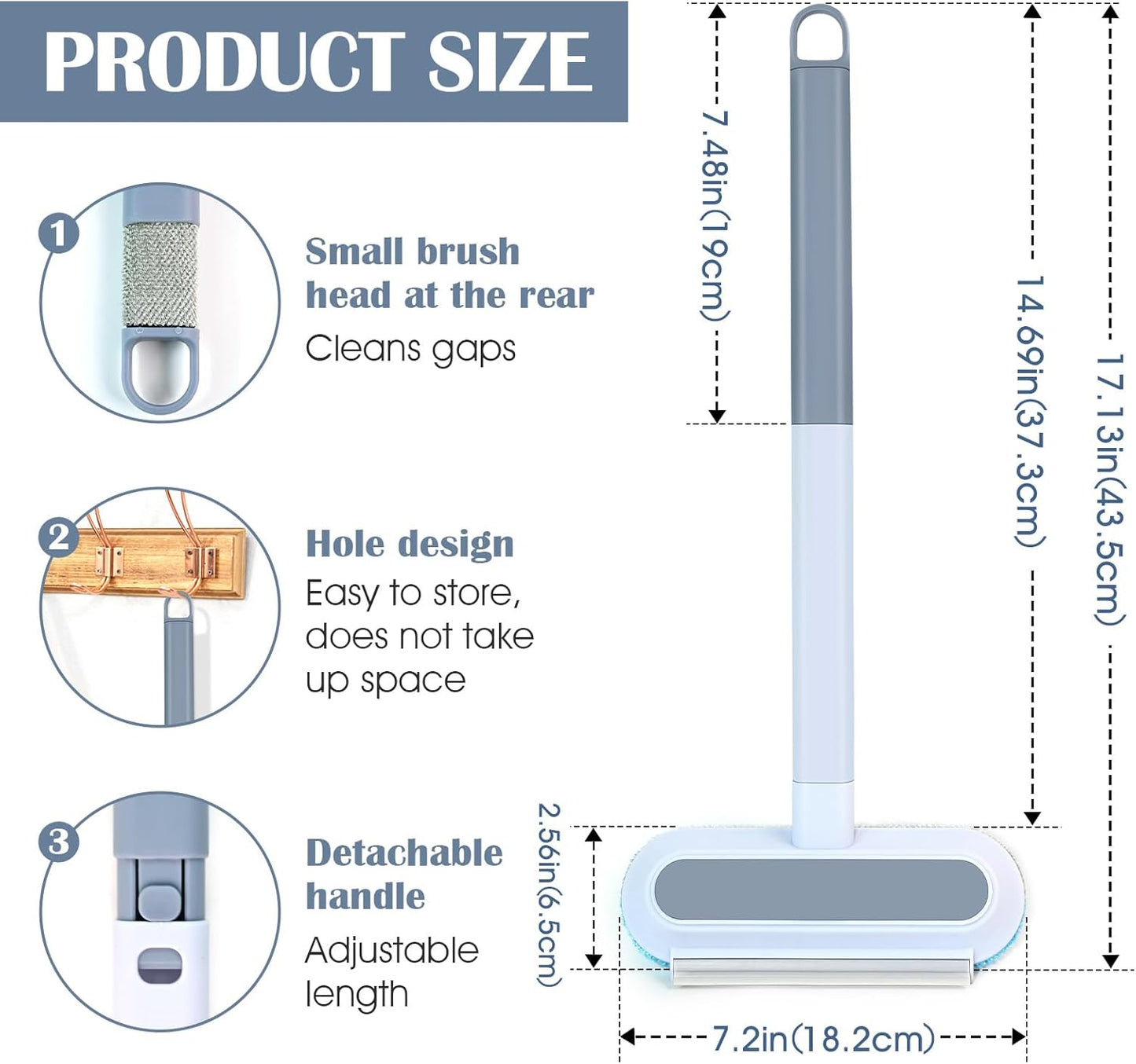 Pet Hair Remover 4 in 1, Pet Hair Remover Brush for Furniture, with Carpet Rake and Lint Rollers Use for Couch, Carpet, Furniture, Bedding, Car Interior Cleaning