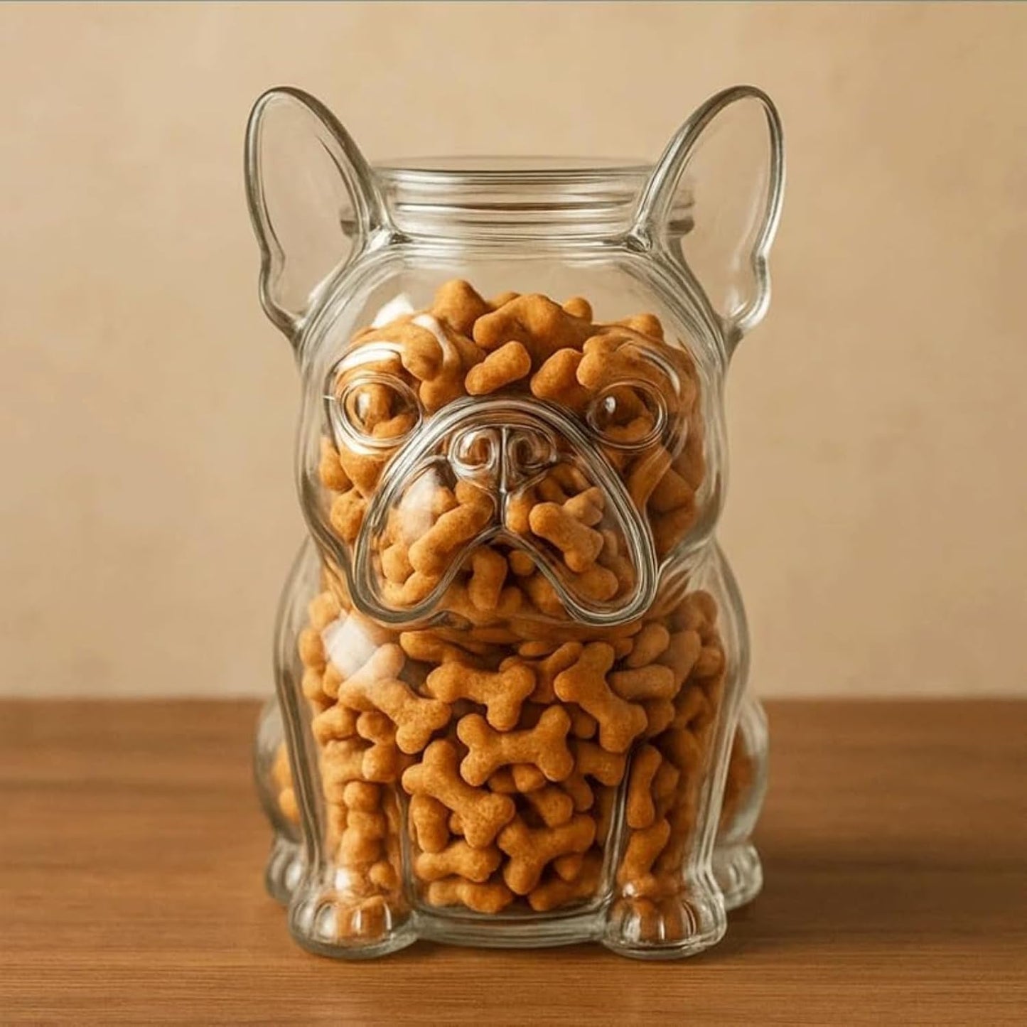 French Bulldog Snack Jar – 2025 New Cute Airtight Storage Container, Multi-purpose Jar for Dog Snacks, Cookies, Candy, Coffee Pods, Kitchen Organization, Pet Lovers Gift(French bulldog B)