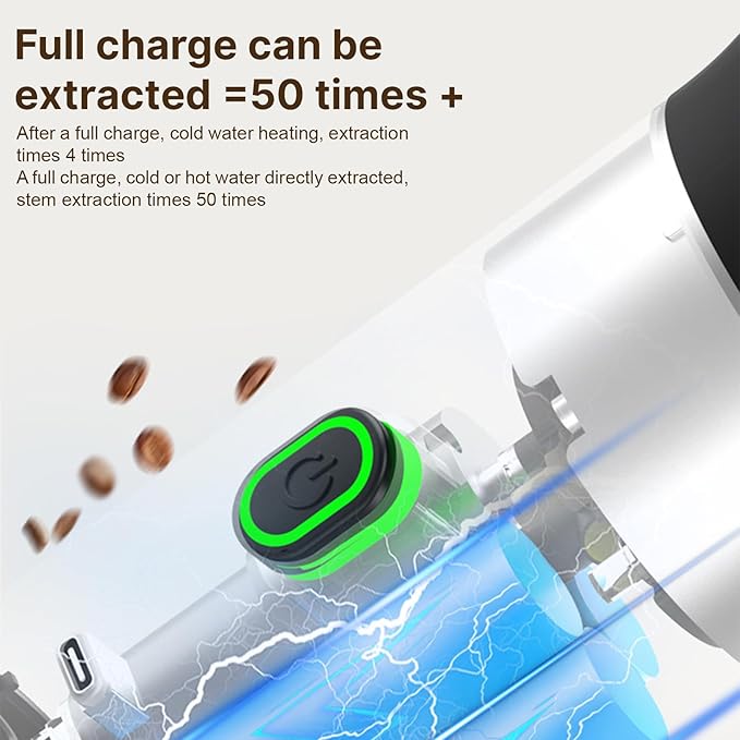 Irishom Portable Coffee Machine, 3 in 1 Cordless Electric Coffee Maker, Work with Capsule and Ground Coffee, Cold Brew and Heating Coffee Maker with 150ml Cup