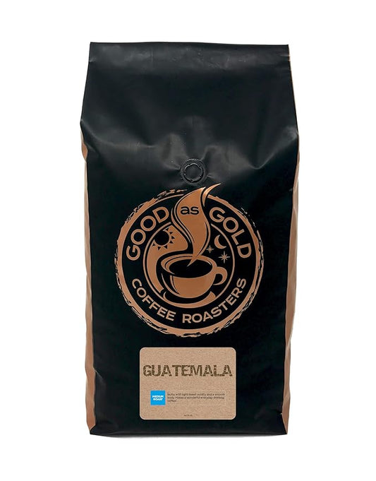 Guatemala Coffee Beans (5 LBS), Medium Roast, Good As Gold Coffee Roasters