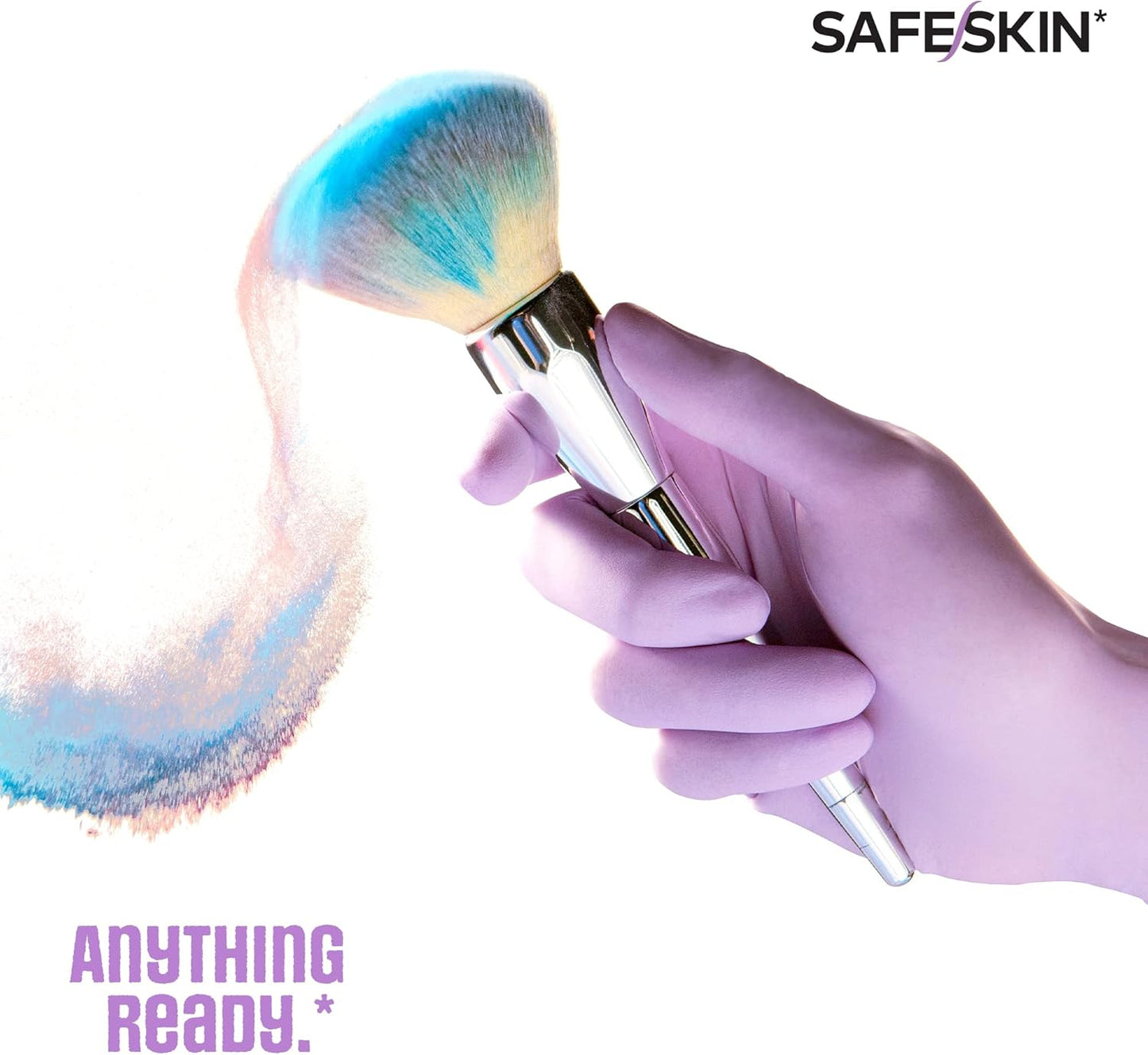 SAFESKIN Disposable Nitrile Gloves in POP-N-GO Pack of 50 or 200 Powder Free - Hair, Cleaning, Medical Use, Food Handling