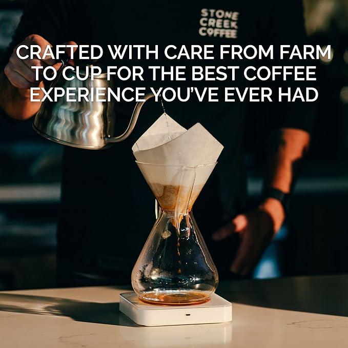 Stone Creek Coffee Light Roast Whole Bean Coffee – 2 LB (Pack of 1) – Smooth Specialty Fresh Roasted Coffee Beans with Juicy and Citrus Tasting Notes, Boneshaker Colombia