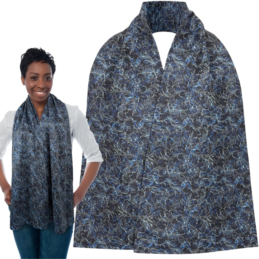Adult Bib Scarf - Dignified Alternative to Bibs | Washable and Reusable Clothing Protectors for Eating