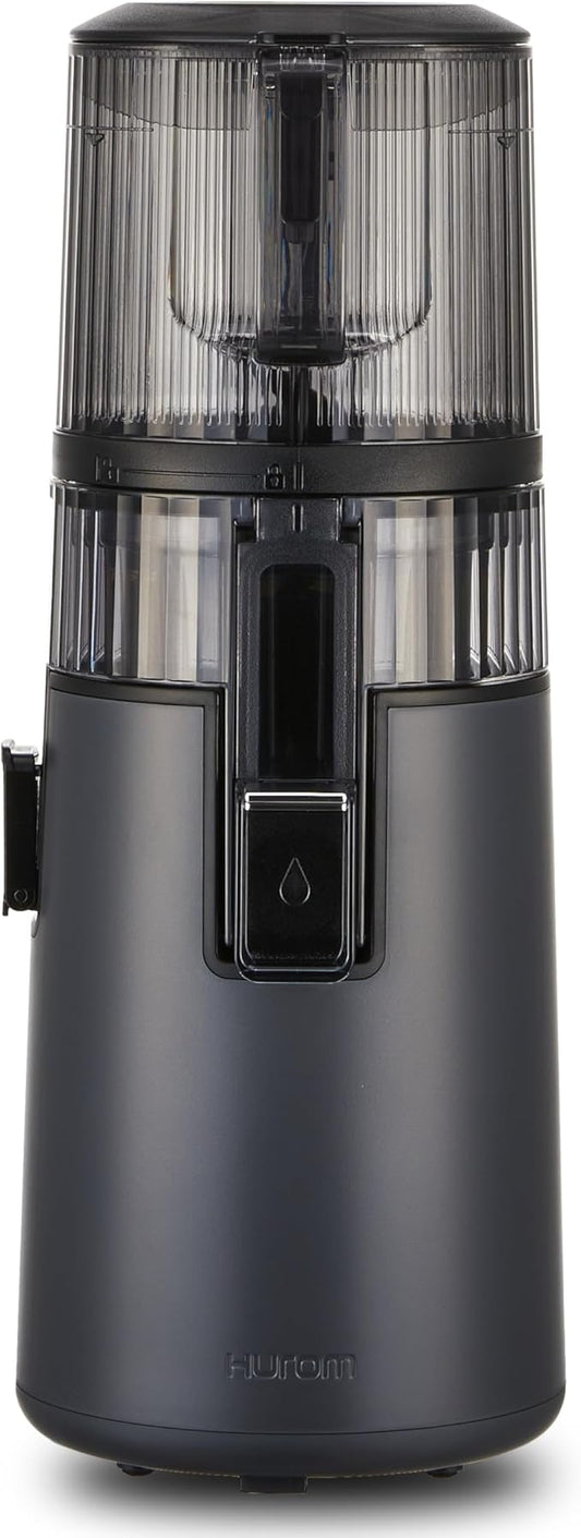 Hurom H70 Cold Press Juicer Machine, Easy to Clean Masticating Slow Juicer, Ideal Balance of Size and Function, Compact, Strainer Free, Self Feeding, Hands Free, with Wide Mouth Hopper (Black)