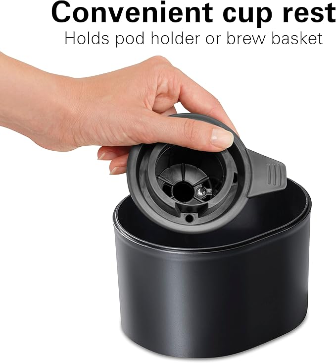 Hamilton Beach Gen 4 FlexBrew Single-Serve Hot & Iced Coffee Maker with Removable Reservoir, Compatible with Pod Packs and Grounds, 50 oz, 4 Fast Brewing Options, Black