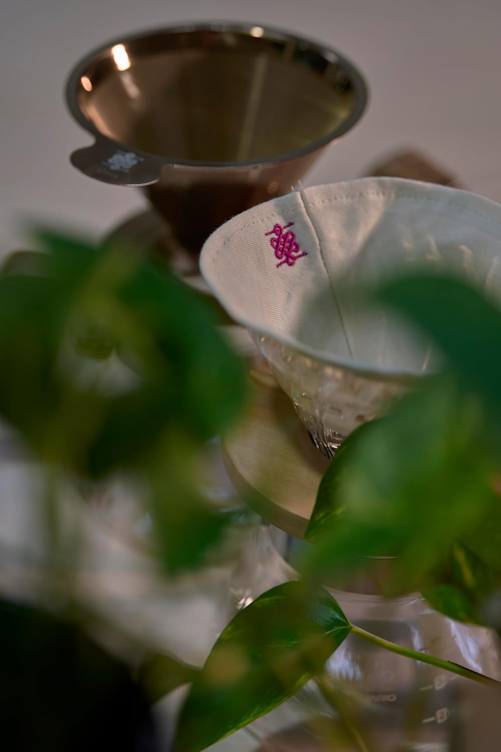 (3-PACK) ATHIA coffee filter for Chemex, Hario V60, 100% cotton Reusable Cone Shape Cloth Filter, 3-pack for 1-4 Cup Pour-over Drippers, Eco-friendly Alternative to Paper Filters