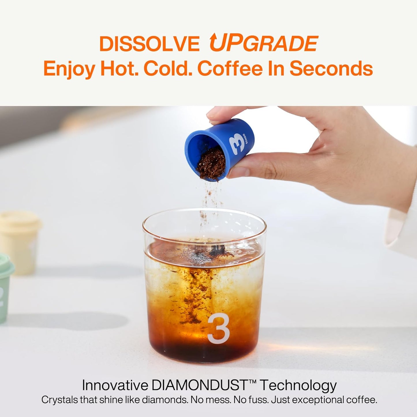 SATURNBIRD Coffee Instant Cold Brew, Medium-Dark Roast, Smooth & Balanced Blend of 100% Specialty Arabica, Enjoy Hot or Cold, Freeze Dried Iced Coffee, 24 Single Servings for Home Travel Office (NO.4)