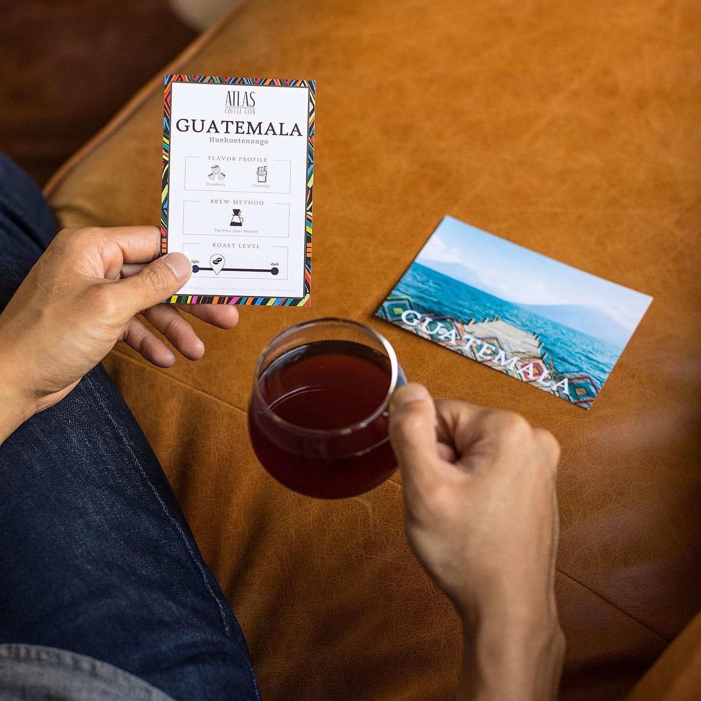 Atlas Coffee Club World of Coffee Set, Gourmet Coffee Gift Sampler, 4-Pack Variety Box of the World’s Best Single Origin Coffees, Whole Bean