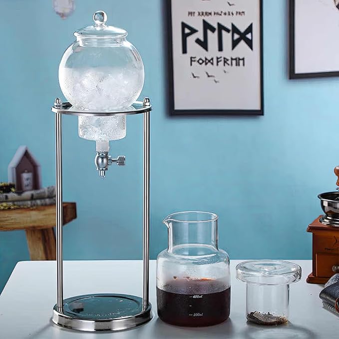 Cold Drip Coffee Maker - 20 oz Cold Brew Coffee Tower, Slow Drip Japanese Cold Brew Maker, Cold Brew Drip, Ice Coffee Tower