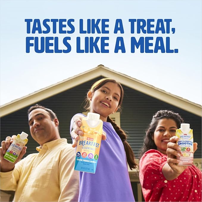 Carnation Breakfast Essentials Powder Drink Mix, Rich Milk Chocolate, 10 Count Box of 1.26 Ounce Packets (Pack of 6)