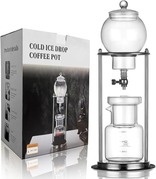 Cold Drip Coffee Maker - 20 oz Cold Brew Coffee Tower, Slow Drip Japanese Cold Brew Maker, Cold Brew Drip, Ice Coffee Tower